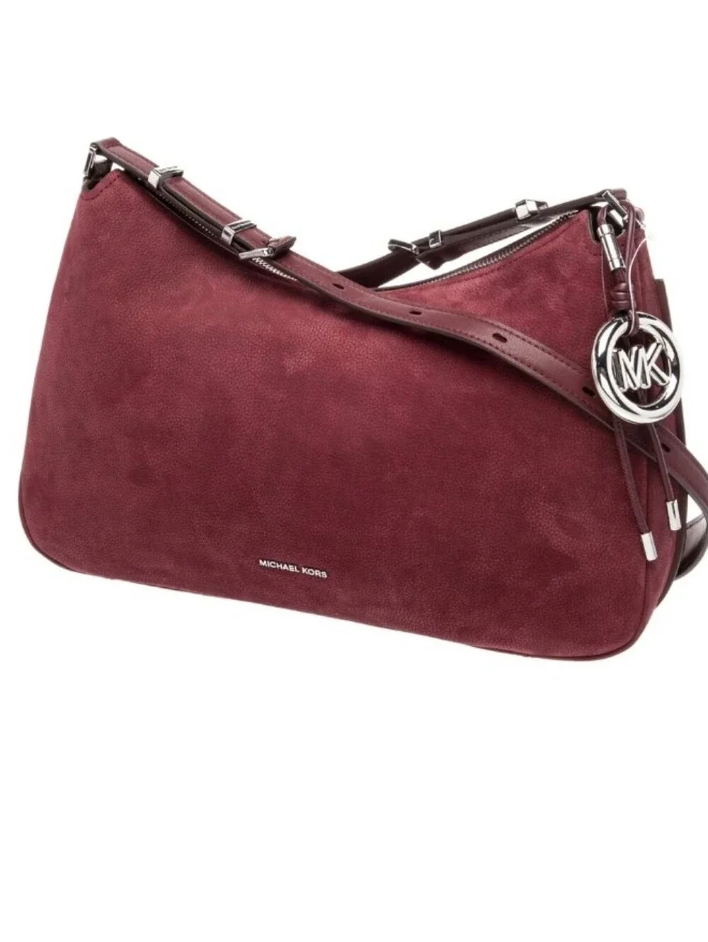 Michael Kors Suede Shoulder Bag in Deep Wine NWT Gorgeous Bag!